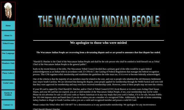 waccamawindians.us, 2011